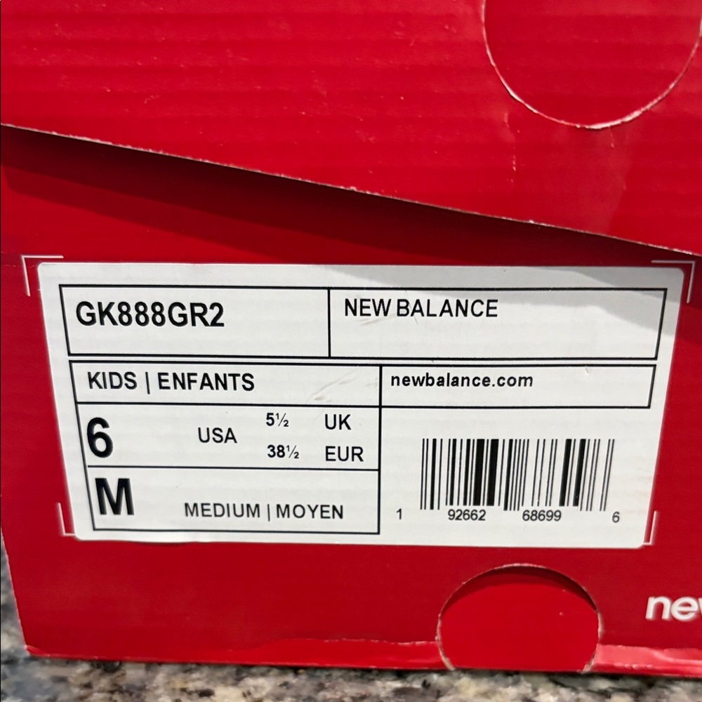 New Balance Kids Sneakers - Gray, Yellow, Pink, Blue - Picture 2 of 16